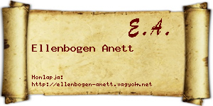 Ellenbogen Anett névjegykártya